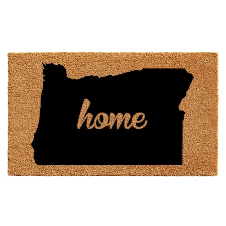 Calloway Mills Entrance Mat, Coir, Natural, Black 105392436